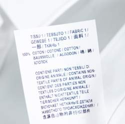 Pre Owned Saint Laurent Paris White Cotton Button Front Shirt S