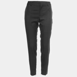Saint Laurent Black tailored trousers - size UK 8 Wool ref.1126560