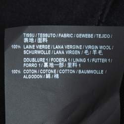 Pre Owned Saint Laurent Black Wool Tailored Trousers M