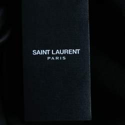 Saint Laurent Black Wool Single-Breasted Blazer L