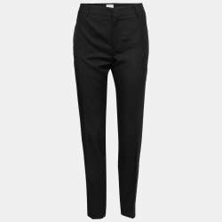 Saint Laurent Black Wool Trousers L
