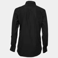 Saint Laurent Black Cotton Button Front Shirt M