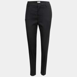 Saint Laurent Black Wool Trousers M