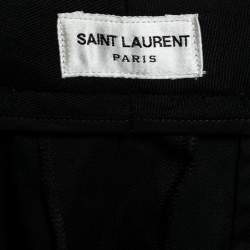 Saint Laurent Black Wool Trousers M