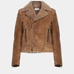 Pre Owned Saint Laurent Calf Jackets 38