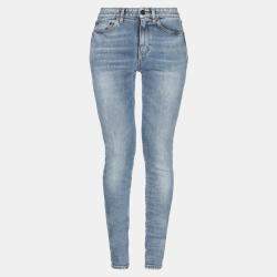 Saint Laurent Blue Denim Skinny Leg Jeans M Waist 28"