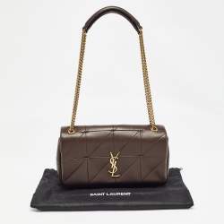 Saint Laurent Brown Leather Medium Jamie Shoulder Bag