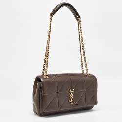 Saint Laurent Brown Leather Medium Jamie Shoulder Bag