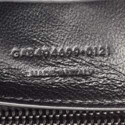 Pre Owned Saint Laurent Black Leather Small Loulou Shoulder Bag