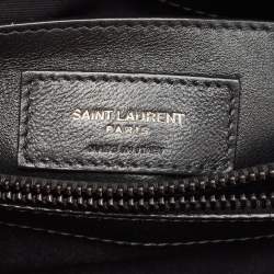 Pre Owned Saint Laurent Black Leather Small Loulou Shoulder Bag