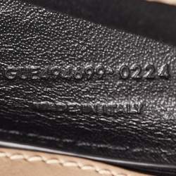 Pre Owned Saint Laurent Beige Matelassé Leather Small Loulou Shoulder Bag