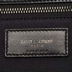 Saint Laurent Black Crinkled Leather Medium Niki Shoulder Bag