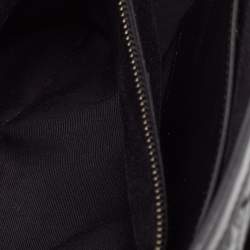 Saint Laurent Black Crinkled Leather Medium Niki Shoulder Bag