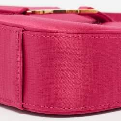 Saint Laurent Fuchsia Satin Mini LE 5 À 7 Pochette Bag