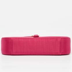 Saint Laurent Fuchsia Satin Mini LE 5 À 7 Pochette Bag
