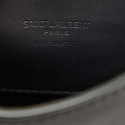 Saint Laurent Black Leather Small Kaia Shoulder Bag