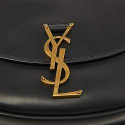 Saint Laurent Black Leather Small Kaia Shoulder Bag