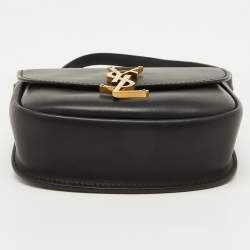 Saint Laurent Black Leather Small Kaia Shoulder Bag