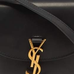 Saint Laurent Black Leather Small Kaia Shoulder Bag