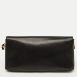 Saint Laurent Black Leather Small Kate Flap Shoulder Bag