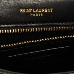 Saint Laurent Black Leather Small Kate Flap Shoulder Bag