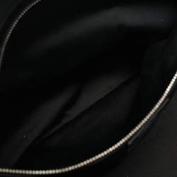 Pre Owned Saint Laurent Black Raffia Maxi Rive Gauche Shopper Tote