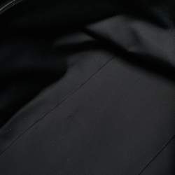 Pre Owned Saint Laurent Black Raffia Maxi Rive Gauche Shopper Tote