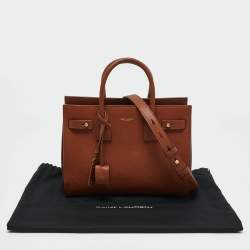 Pre Owned Saint Laurent Brown Leather Baby Classic Sac De Jour Tote