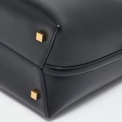 Pre Owned Saint Laurent Black Leather Small Le 37 Bucket Bag