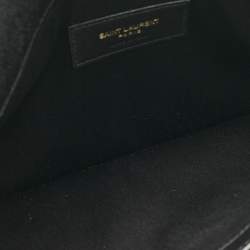 Saint Laurent Black Leather Uptown Pouch