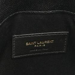 Saint Laurent Black Leather Uptown Pouch