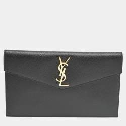 Saint Laurent Black Leather Uptown Pouch