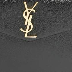 Saint Laurent Black Leather Uptown Pouch