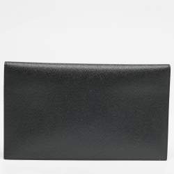 Saint Laurent Black Leather Uptown Pouch