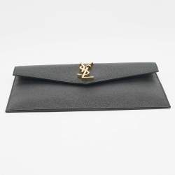 Saint Laurent Black Leather Uptown Pouch