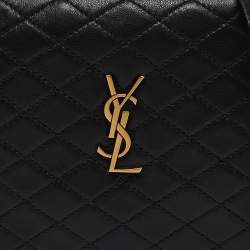 Saint Laurent Black Quilted Leather Gaby Crossbody Bag