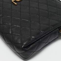 Saint Laurent Black Quilted Leather Gaby Crossbody Bag