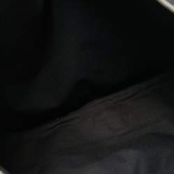 Pre Owned Saint Laurent Black Canvas Large Patchwork Flat Shopper Tote