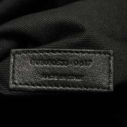 Pre Owned Saint Laurent Black Canvas Large Patchwork Flat Shopper Tote