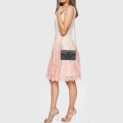 Pre Owned محفظة سان لوران باريس بسلسلة أنفيلوب جلد ماتيلاسيه أسود كاساندري