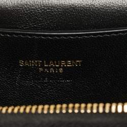 Pre Owned حقيبة سان لوران جابي فانتي جلد مبطن أسود
