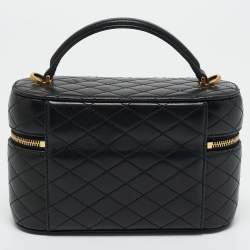 Pre Owned حقيبة سان لوران جابي فانتي جلد مبطن أسود