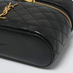 Pre Owned حقيبة سان لوران جابي فانتي جلد مبطن أسود