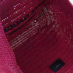 Pre Owned Saint Laurent Rive Gauche Raffia Tote Bag