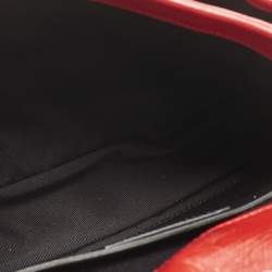 Pre Owned Saint Laurent Red Matelassé Leather Baby Niki Chain Shoulder Bag