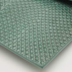 Pre Owned Saint Laurent Green Python Uptown Pouch
