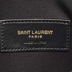 Pre Owned Saint Laurent Green Python Uptown Pouch