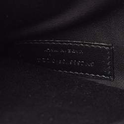 Pre Owned Saint Laurent Green Python Uptown Pouch