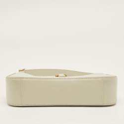 Pre Owned Saint Laurent Ivory Leather LE 5 À 7 Shoulder Bag