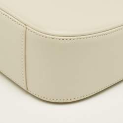 Pre Owned Saint Laurent Ivory Leather LE 5 À 7 Shoulder Bag